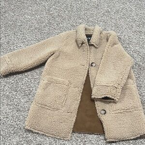 Zara Kids Tan Sherpa Coat